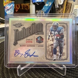 2022 Panini Contenders Optic Barry Sanders Induction Ticket Auto /25 - Picture 1 of 2