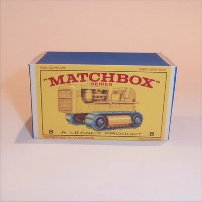 Matchbox Lesney  8 d Caterpillar Tractor E Style Repro Box - Image 1 of 4