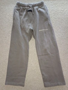 ESSENTIALS FEAR OF GOD Sweatpants Fleece "Sand" Joggers Kids Boys Size 12 - Picture 1 of 7