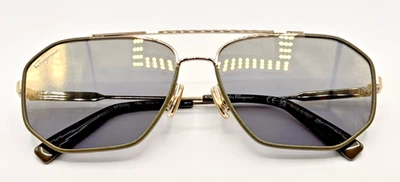 NUEVO Gafas de sol Salvatore Ferragamo SF303SL-726 marco verde oscuro/dorado lentes grises Foto 1 de 4