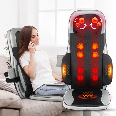 Массаж спины дома офиса подогрев шеи тела массажер стул подушка для сиденья автомобиля - Изображение 1 из 4