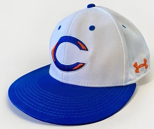 CHICAGO BEARS Hat Under Armour Cap White Blue Orange Fitted Small Hat - Picture 1 of 10