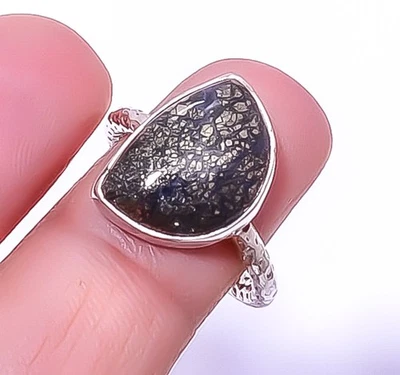 Anillo Joyería Plata Esterlina 925 Marcasita - Mina Callahan s.7 R5811-45 Foto 1 de 4