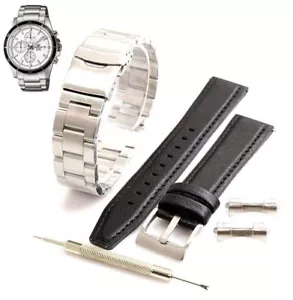 Pack of 2 Replacement Watch Bands Straps For Casio Edifice EFR-526D EFR-526D-7AV - Picture 1 of 7