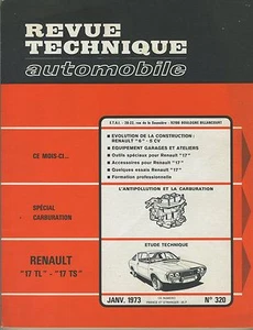 (48A) REVUE TECHNIQUE AUTOMOBILE RENAULT 17 TL - 17 TS - Picture 1 of 3
