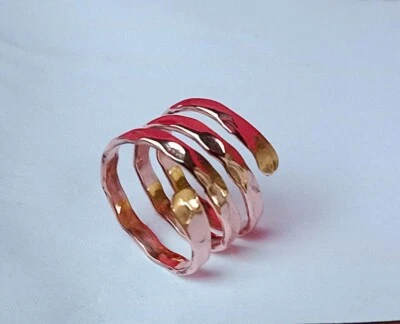 Anillo envolvente 100 % cobre puro banda para el pulgar de artritis para hombres y mujeres anillo de todas las tallas Foto 1 de 4