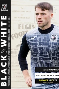Elgin City v Hibernian 24/25 Premier Sports Cup programme - Picture 1 of 1