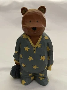 Vintage “Cuddles" Sleepy Bear Sande Elkins 1996 Figurine  #269336 by Enesc - Picture 1 of 3