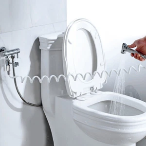 Flexible Shower Spring Hose For Water Plumbing Toilet Bidet Sprayer New MG - Picture 1 of 7