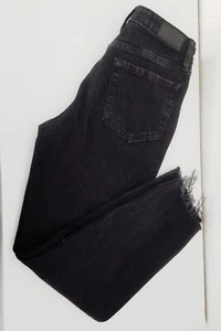 Black Jeans Women Youth Girls Denim Black Size 1, 24 Hollister Ultra High-Rise - Picture 1 of 10