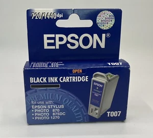 Epson Stylus Photo 870 Ink Cartridge Black T007 New Old Stock Expired - Picture 1 of 6