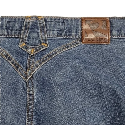 Vintage Rockies Low Rise Bareback Western Indigo Denim Capris Women's 13 - Image 1 of 4