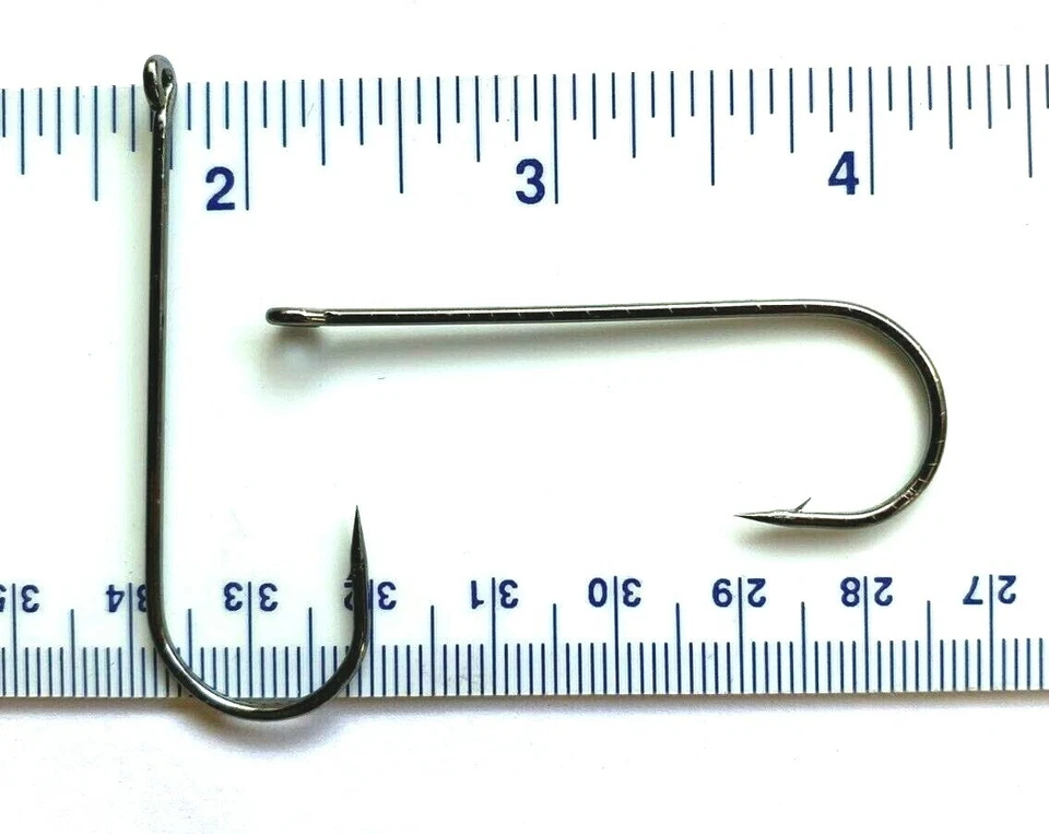 100 anzuelos Aberdeen níquel negro GT súper fuertes 9146 2X fuerza talla 5/0 Foto 1 de 1