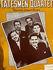 Southern Gospel Song Book Statesmen Quartet "Favorite Gospel Songs" Hovie Lister - Picture 1 of 4