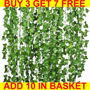 Artificial Hanging Plant Fake Vine Ivy Leaf Greenery Garland Party Wedding Decor - Picture 1 of 5