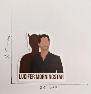 Lucifer TV Show Aufkleber Lucifer Morningstar Laptop Telefon Flasche Vinyl Decal  - Bild 1 von 1
