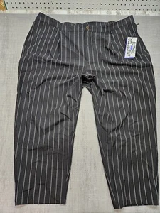 Future Collective Women's Mid-Rise Front Pleated Pants Plus Size 24W/26W Black - Picture 1 of 13