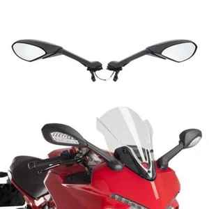 Rearview Mirror LED Amber Turn Signal Fit For Ducati 939 Supersport / S 2017-20 - Picture 1 of 12