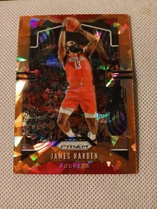 Tarjeta James Harden Panini Prizm Orange Ice 2019 #107 Houston Rockets Clippers - Imagen 1 de 2