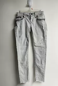Rock Revival Celinda Jeans Women Ankle Skinny Size 26 Light Distressed - Picture 1 of 13