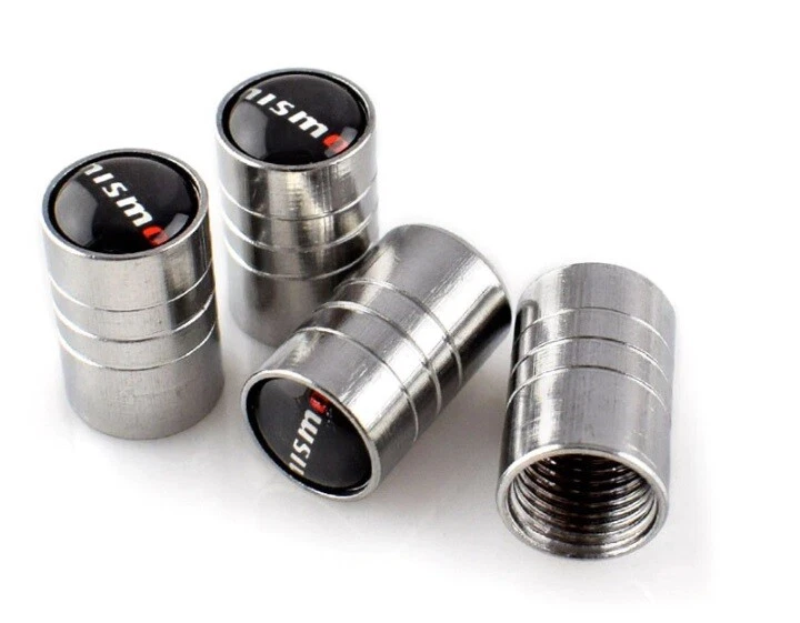 Cubierta antipolvo tapa vástagos de válvula de neumático Nissan NISMO para 200SX 180SX 370Z Silvia GTI GTR Foto 1 de 4