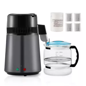 Water Distiller 4L Water Purifier Countertop Stainless Steel Interior 750W - Picture 1 of 13