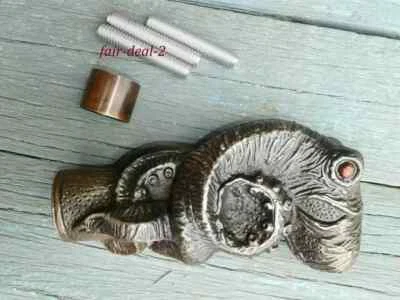 Alça de cabeça de alúmen estilo antigo para designer bengala de caminhada apenas alça presente - Imagem 1 de 4