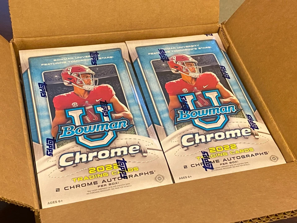 2022 Bowman Chrome University NCAA Football Base #1-100 Complete Your Set / Pick - Image 1 of 1