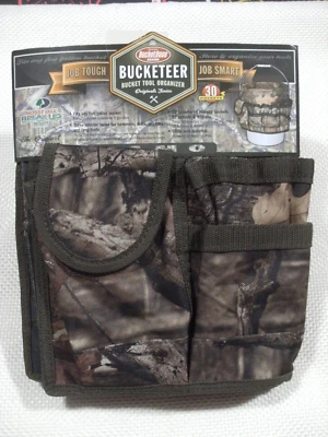 Bucket Boss Brand Camo Bucketeer 5 Gallon Bucket Tool Organizer 30 pockets - NEW - Image 1 of 3