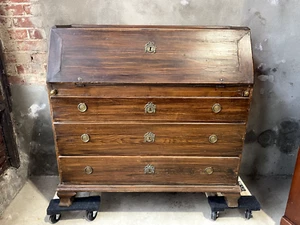 Antique Northern  European Swedish Pine Bureau Slant Front Desk - Picture 1 of 9