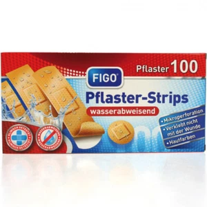 Plaster, 100 Mix Strips First Aid Water Resistant Skin Coloured - Picture 1 of 1