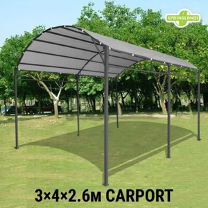 3x4m Gazebo Marquee Carport Shade Shelter Yard Backyard Steel Waterproof Grey - Picture 1 of 5