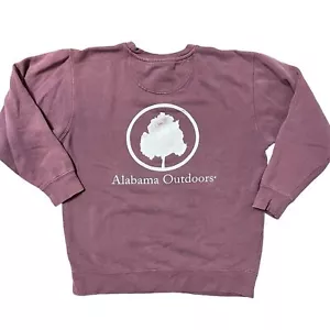 Comfort Colors Alabama Outdoors Sweatshirt Unisex S Crewneck Long Sleeve Tree - Picture 1 of 8