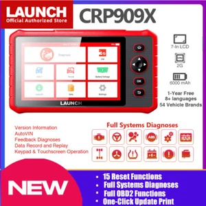 LAUNCH X431 CRP909X PRO Auto Diagnostic Scan Tool OBD2 Scanner ALL SYSTEM TPMS - Imagen 1 de 12