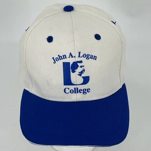 John A Logan College Mütze - Vintage 90er Jahre Y2K Otto StrapBack Baseballkappe gebraucht, in einwandfreiem Zustand - Bild 1 von 13