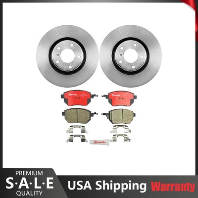 Комплект переднего тормоза Brembo с роторами и колодками для Nissan Maxima 04-08 V6 3,5 л - Изображение 1 из 4