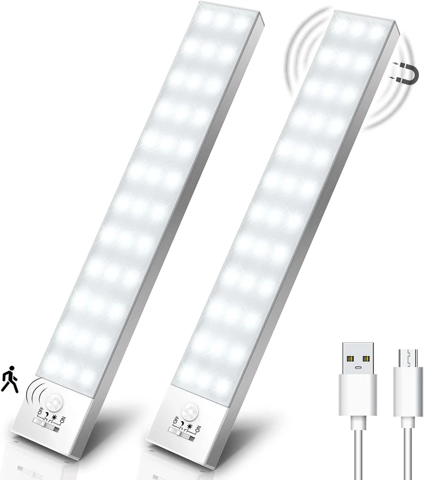 OUILA LUCE LED CON SENSORE DI MOVIMENTO 36 LED 4 MODALITÀ 1000MAH ARMADIO GUARDA - Immagine 1 di 4