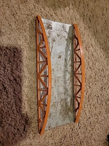 AC Gilbert American Flyer Truss Bridge 571 orange metal - Picture 1 of 7
