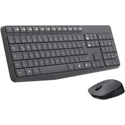 Logitech MK235 Kabelloses Set: Tastatur und Maus für PC und Laptop - Bild 1 von 4