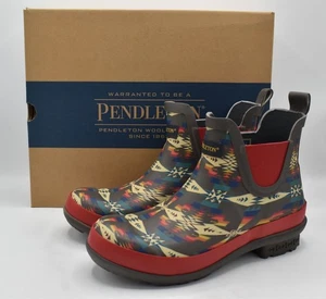 Pendleton Womens Size 7 Tucson Grey Multicolored Chelsea Waterproof Rain Boots - Picture 1 of 13