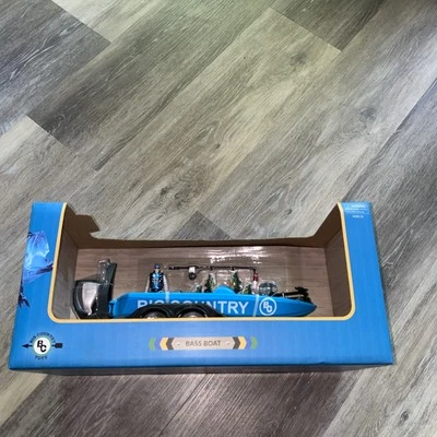 Big Country Toys NEW Bass Boat With Angler Fish Fishing Pole & Boat Trailer - Image 1 of 4