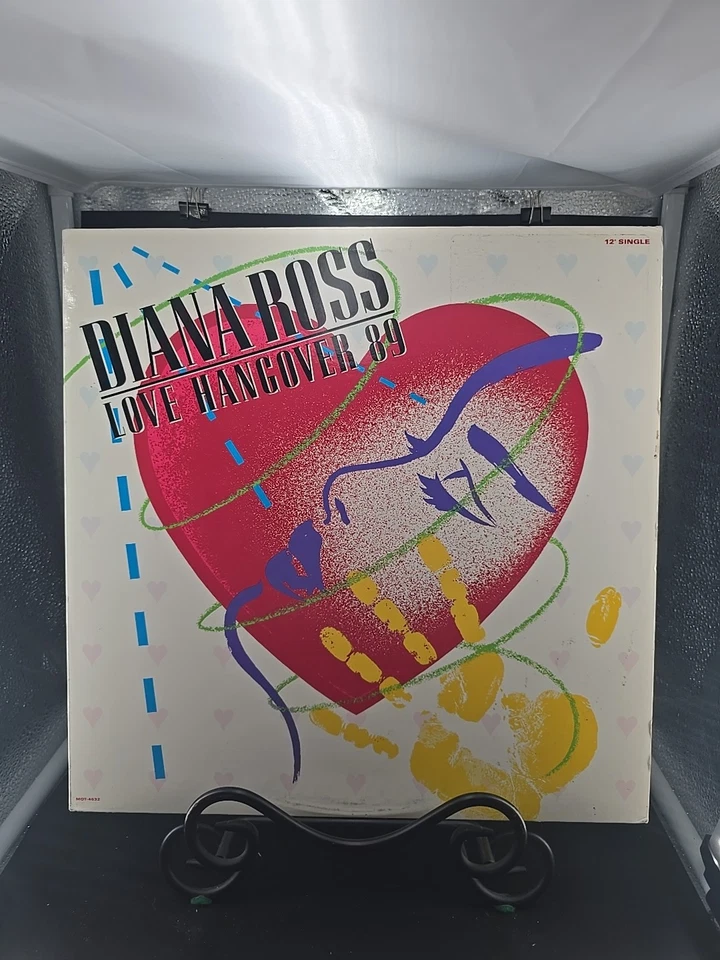 Diana Ross Love Hangover ‘89 12” Single Motown Records 5010946321 EX/EX Foto 1 de 4