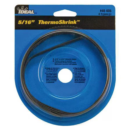 Ideal 46-606 Heat Shrink Tube, Thin Wall, 2:1 I.D. Shrink Ratio, 0.35 In I.D. - Image 1 of 1