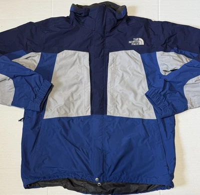 THE NORTH FACE Hyvent - Men's Vintage Blue Colorblock Ski Jacket - X-Large XL - Image 1 of 4