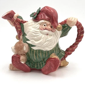 Vintage Fitz And Floyd Old World Christmas Elves Teekanne 1989 - Bild 1 von 15