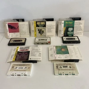 ALICE COOPER Cassette Tapes x 5 | Killer + Welcome To Nightmare + Goes To Hell + - Picture 1 of 8