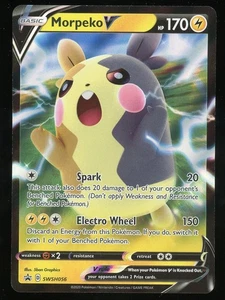 Pokemon Morpeko V Holo Black Star Promo SWSH056 Champion's Path NM - Picture 1 of 2