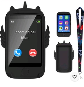 Kinder Handy Smartphone mit Anrufen 2.8" Touchscreen Kamera Musik-Player Schwarz - Bild 1 von 4