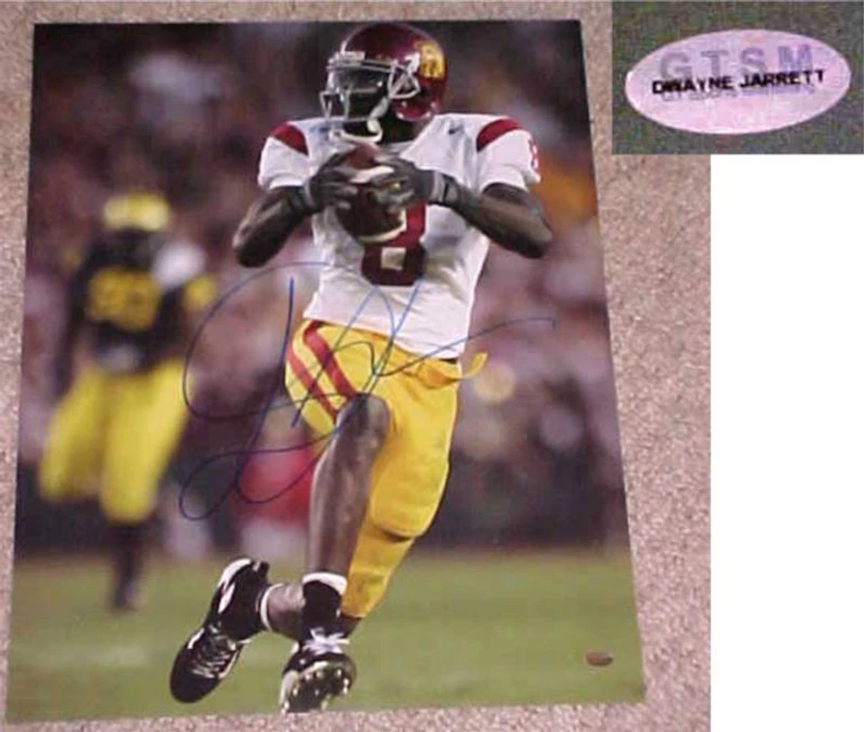 Foto 16x20 firmada por Dwayne Jarrett de troyanos USC Foto 1 de 1