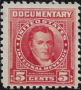 1954 USA US REVENUE Documentary 5C. SC#R658 MNG VF - Picture 1 of 2